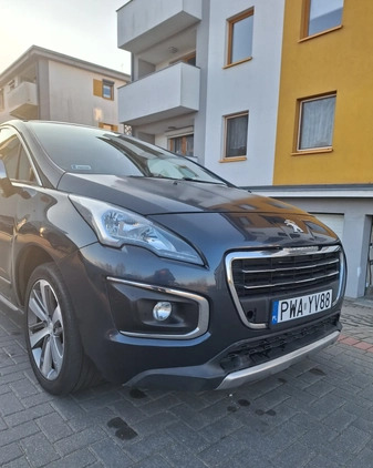 Peugeot 3008 cena 40528 przebieg: 105000, rok produkcji 2015 z Wągrowiec małe 79